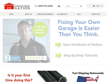 Tablet Screenshot of garagedoornation.com